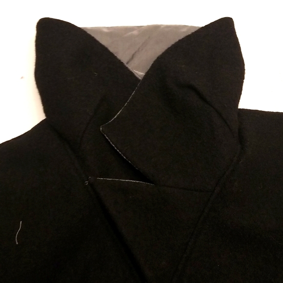 French connection black wool bomber jacket size 10 - Picture 4 of 4